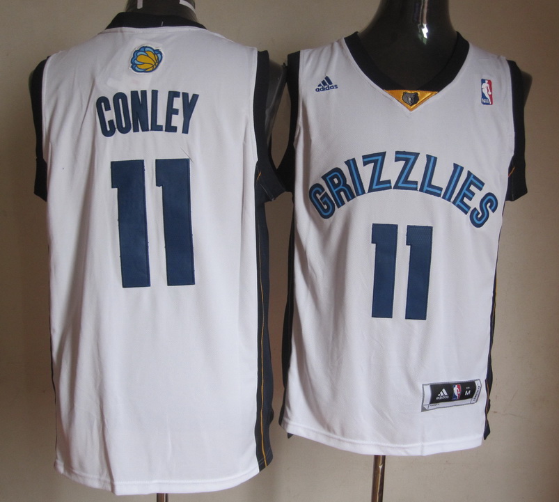  NBA Memphis Grizzlies 11 Mike Conley New Revolution 30 Swingman Home White Jersey